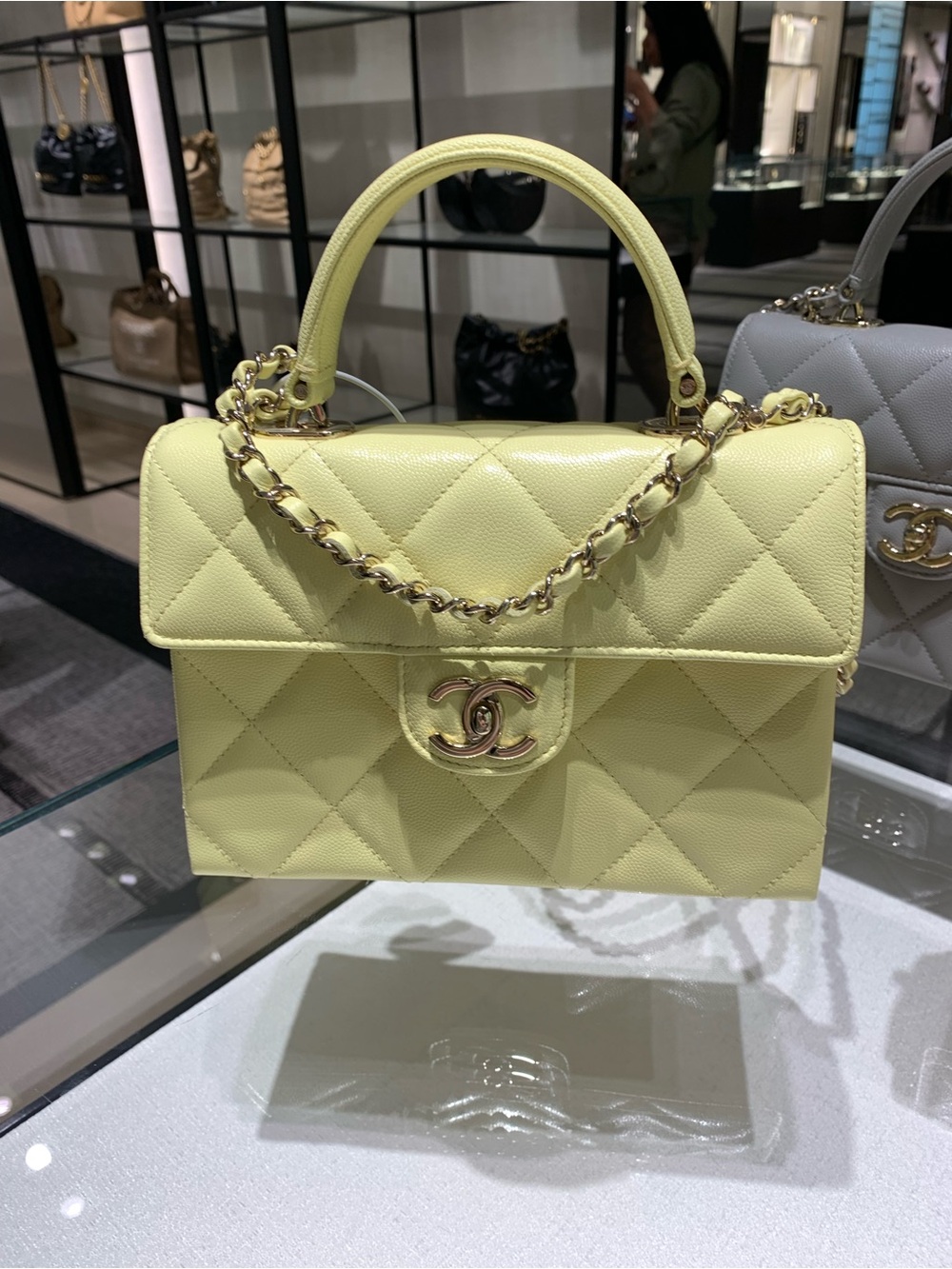 Absolutely stunning rare / collectible lemon 🍋  authentic leather Chanel purse.